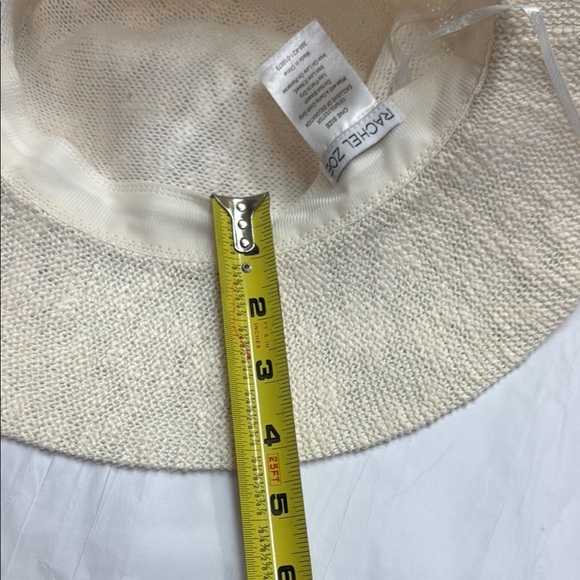 RACHEL ZOE. Black and Cream Hat Elegant Accessory - Picture 8 of 13